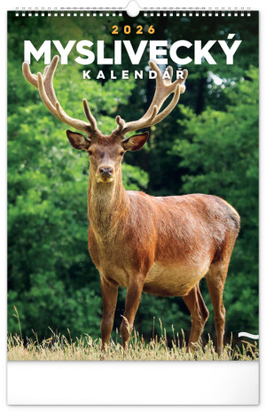 NOTIQUE Wall calendar Hunting CZ 2026, 33 x 46 cm - Reklamnepredmety