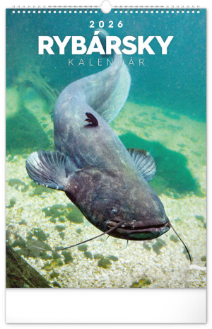 NOTIQUE Wall calendar Fishing 2026, 33 x 46 cm - Reklamnepredmety