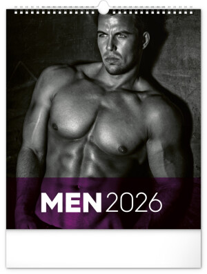 Wall calendar Men 2026, 30 x 34 cm - Reklamnepredmety