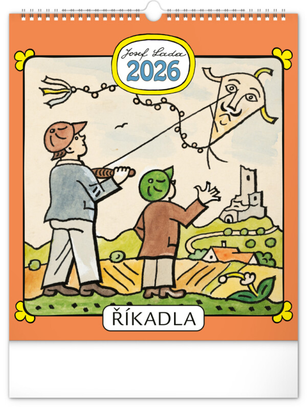 NOTIQUE Wall calendar Josef Lada – Nursery Rhymes CZ 2026, 30 x 34 cm