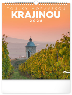 NOTIQUE Wall calendar Wanderings through the Moravian Countryside CZ 2026, 30 x 34 cm - Reklamnepredmety