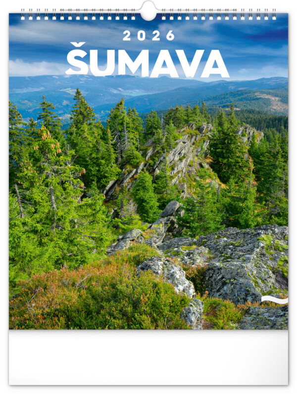 NOTIQUE Wall calendar Šumava CZ 2026, 30 x 34 cm