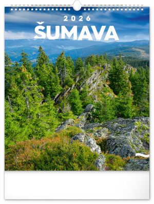 NOTIQUE Wall calendar Šumava CZ 2026, 30 x 34 cm - Reklamnepredmety