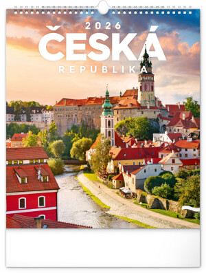NOTIQUE Wall calendar Czech Republic CZ 2026, 30 x 34 cm - Reklamnepredmety