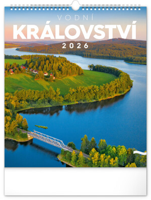 NOTIQUE Wall calendar Water Kingdom CZ 2026, 30 x 34 cm - Reklamnepredmety