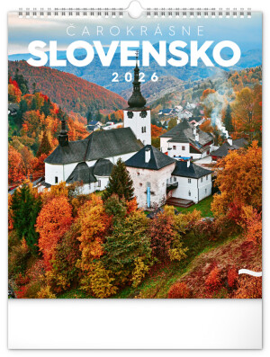 NOTIQUE Wall calendar Magical Slovakia 2026, 30 x 34 cm - Reklamnepredmety