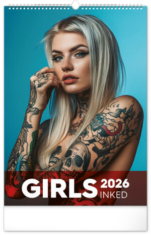 Inked Girls 2026 Wall Calendar, 33 x 46 cm - Reklamnepredmety