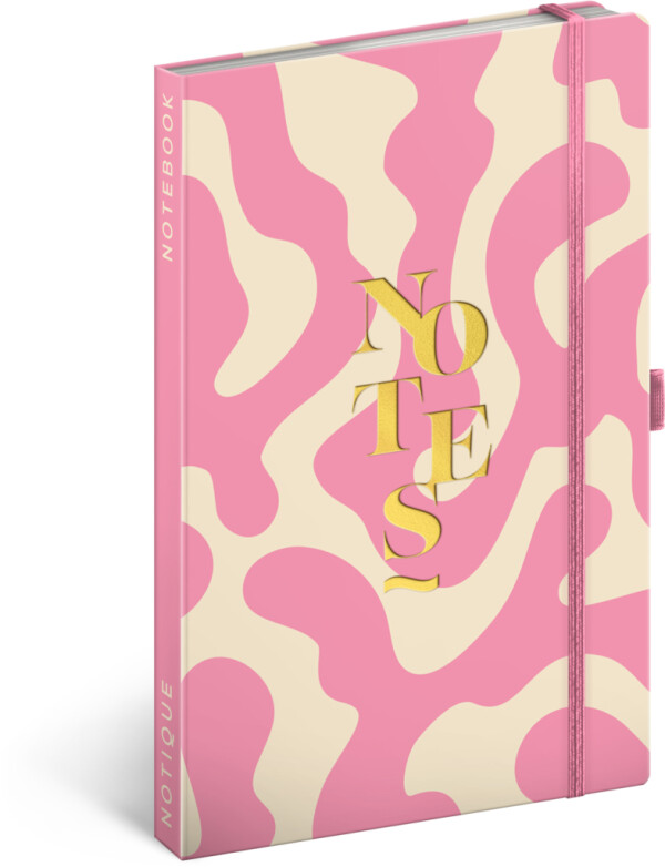 NOTIQUE Notes Pink, lined, 13 x 21 cm