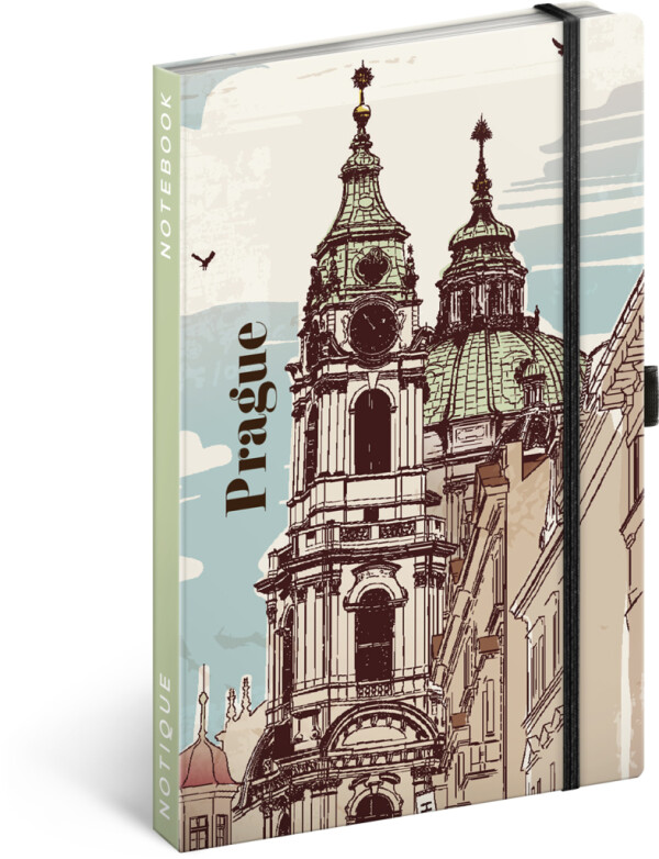 NOTIQUE Notes Prague, lined, 13 x 21 cm