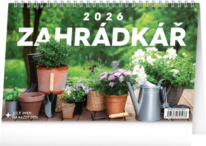 NOTIQUE Desk calendar Gardener CZ 2026, 23.1 x 14.5 cm - Reklamnepredmety