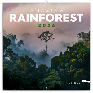 NOTIQUE Notepad Rainforests 2026, 30 x 30 cm - Reklamnepredmety