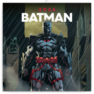 NOTIQUE Batman Comics 2026 Notepad, 30 x 30 cm - Reklamnepredmety
