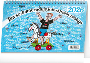 NOTIQUE Desk Calendar Our Hobby CZ 2026 – Kamila Skopová, 23.1 x 14.5 cm - Reklamnepredmety