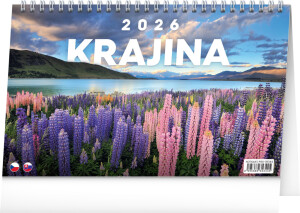 NOTIQUE Desk calendar Country CZ/SK 2026, 23.1 x 14.5 cm - Reklamnepredmety