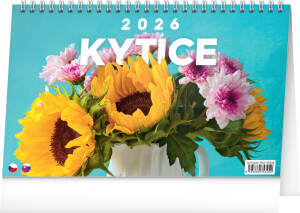 NOTIQUE Desk calendar Bouquets CZ/SK 2026, 23.1 x 14.5 cm - Reklamnepredmety