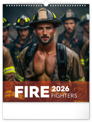 Dreamy Firefighters 2026 Wall Calendar, 30 x 34 cm - Reklamnepredmety