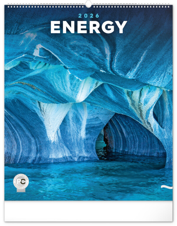 NOTIQUE Wall calendar Energy 2026, 48 x 56 cm