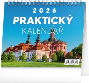 NOTIQUE Desk calendar Practical calendar with quotes CZ 2026, 16.5 x 13 cm - Reklamnepredmety