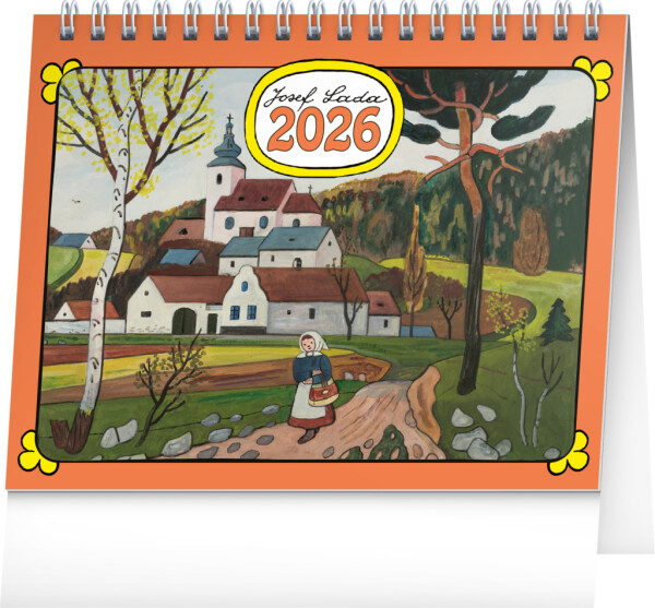 NOTIQUE Desk calendar Josef Lada CZ 2026, 16.5 x 13 cm