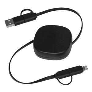 Charging and data transfer cable TRANSFER SQUARE - Reklamnepredmety