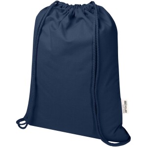 Oregon Blend bag made of recycled GRS, 140 g/m², with drawstring and 5 l capacity - Reklamnepredmety