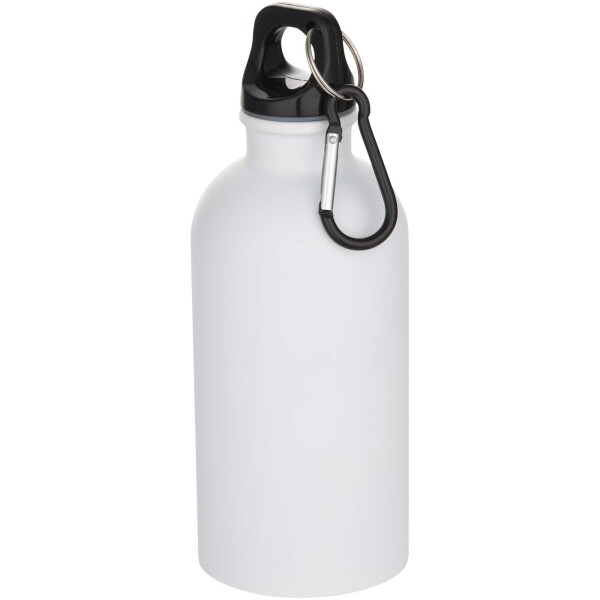 400 ml Oregon single-walled stainless steel water bottle with RCS certification, carabiner and matte finish