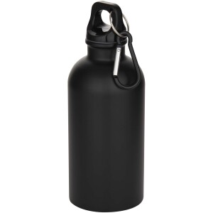 400 ml Oregon single-walled stainless steel water bottle with RCS certification, carabiner and matte finish - Reklamnepredmety