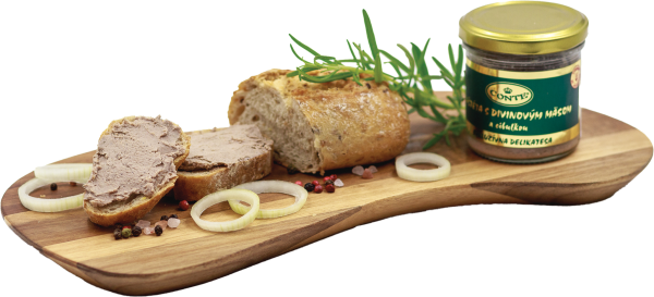 Game meat pate with onion