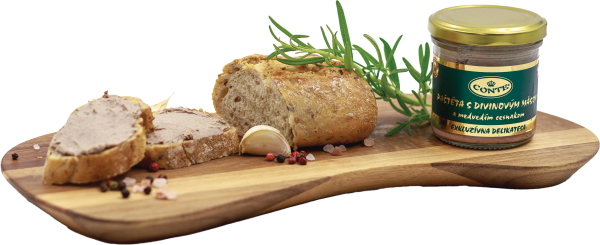 Game meat pate with wild garlic