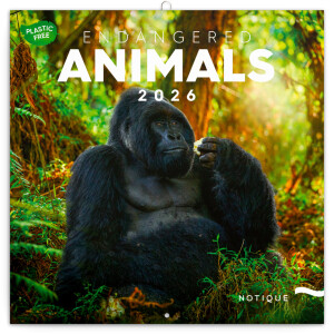NOTIQUE Notepad Endangered Species 2026, 30 x 30 cm - Reklamnepredmety
