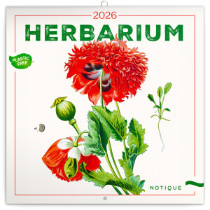 NOTIQUE Notepad Herbarium 2026, 30 x 30 cm - Reklamnepredmety