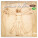 NOTIQUE Notepad Leonardo da Vinci 2026, 30 x 30 cm - pgp-35663_tit - variant Pg PGP-35663
