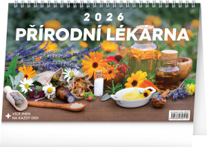 NOTIQUE Desk calendar Natural Pharmacy CZ 2026, 23.1 x 14.5 cm - Reklamnepredmety