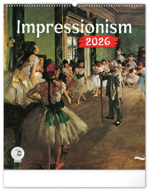 NOTIQUE Wall Calendar Impressionism 2026, 48 x 56 cm - Reklamnepredmety