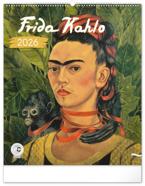NOTIQUE Wall Calendar Frida Kahlo 2026, 48 x 56 cm