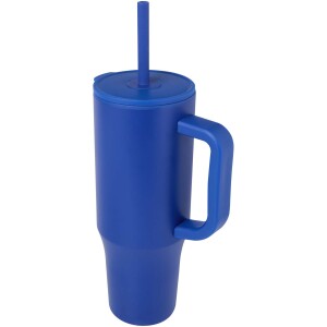 900 ml Brady thermos mug with RCS certification and silicone straw - Reklamnepredmety