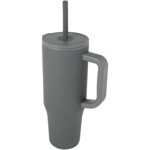900 ml Brady thermos mug with RCS certification and silicone straw - Reklamnepredmety