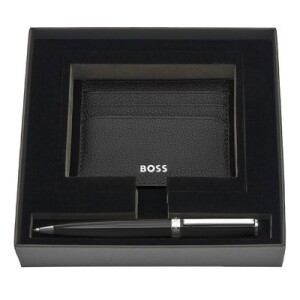 Set HUGO BOSS Black (ballpoint pen & card holder) - Reklamnepredmety