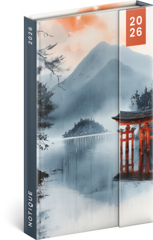 NOTIQUE Weekly Magnetic Diary Japan 2026, 13 x 21 cm - Reklamnepredmety