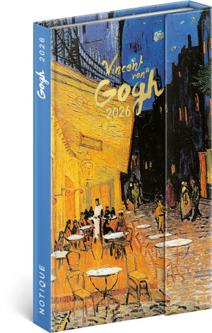 NOTIQUE Weekly Magnetic Diary Vincent van Gogh 2026, 13 x 21 cm - Reklamnepredmety