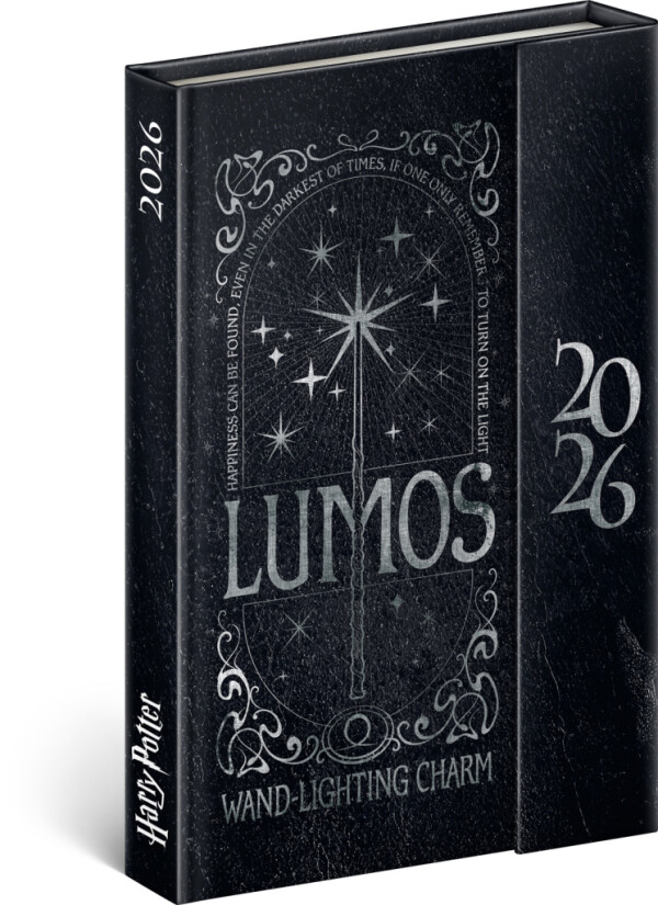 NOTIQUE Weekly Magnetic Diary Harry Potter - Lumos 2026, 11 x 16 cm