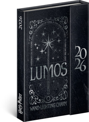 NOTIQUE Weekly Magnetic Diary Harry Potter - Lumos 2026, 11 x 16 cm - Reklamnepredmety