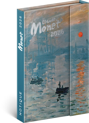 NOTIQUE Weekly Magnetic Diary Claude Monet 2026, 11 x 16 cm - Reklamnepredmety