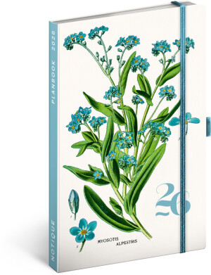 NOTIQUE Planbook diár/notes Herbár 2026, 13 x 21 cm - Reklamnepredmety