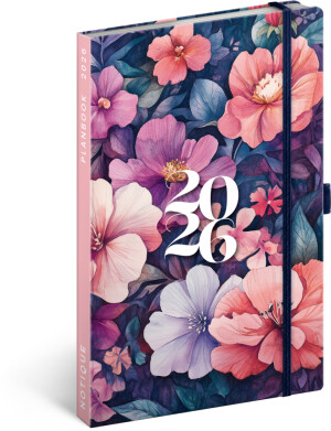 NOTIQUE Planbook diár/notes Kytica 2026, 13 x 21 cm - Reklamnepredmety