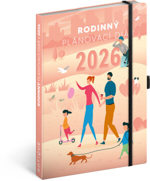 NOTIQUE Family diary – a helper for all parents 2026, 15 x 21 cm - Reklamnepredmety
