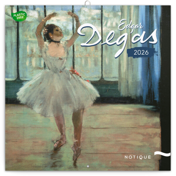 NOTIQUE Notepad Edgar Degas 2026, 30 x 30 cm