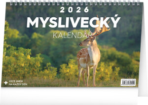 NOTIQUE Stolový Poľovnícky kalendár CZ 2026, 23,1 x 14,5 cm - Reklamnepredmety