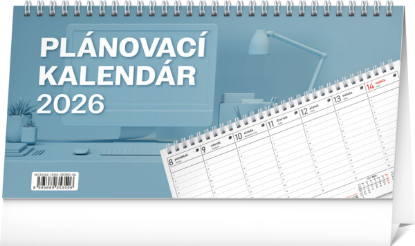 NOTIQUE Desk Calendar Planner 2026, 25 x 12.5 cm