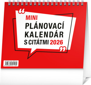 NOTIQUE Desk Calendar Planner with Quotes 2026, 16.5 x 13 cm - Reklamnepredmety